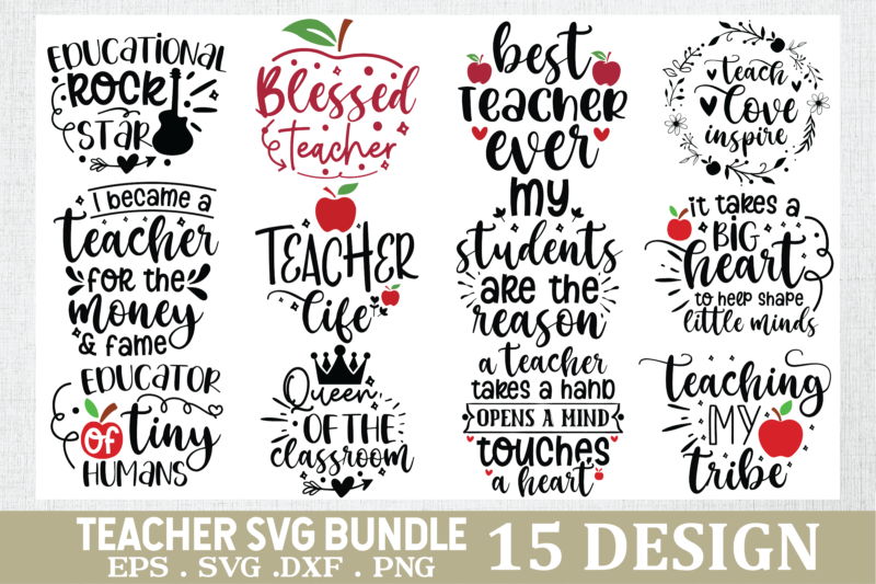 Teacher SVG Bundle