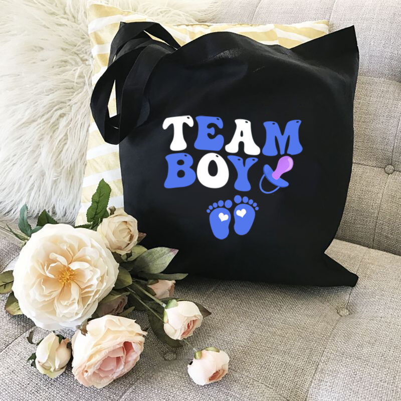 Team Boy Retro Groovy Gender Reveal Baby Group Matching NL