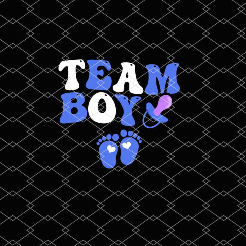 Team Boy Retro Groovy Gender Reveal Baby Group Matching NL