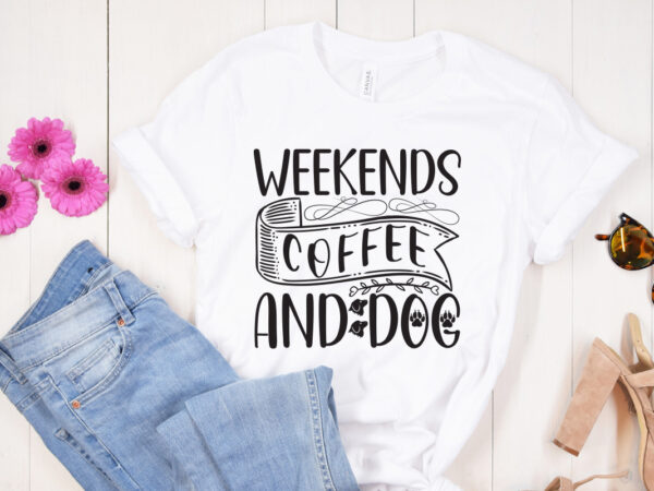 Weekends coffee and dog svg design, moon cat svg, cat svg files for silhouette, cameo & cricut.moon star animal, luna cat silhouette svg, cat with star, magical cat clipart, dog