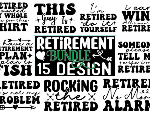 Retired svg design bundle