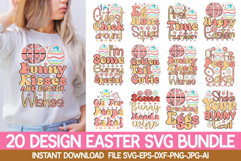 Easter Svg Bundle, Easter Bunny Svg,Easter SVG, Easter SVG Bundle, Easter PNG Bundle, Bunny Svg, Spring Svg, Rainbow Svg, Svg Files For Cricut, Sublimation Designs Downloads Easter SVG Mega Bundle,