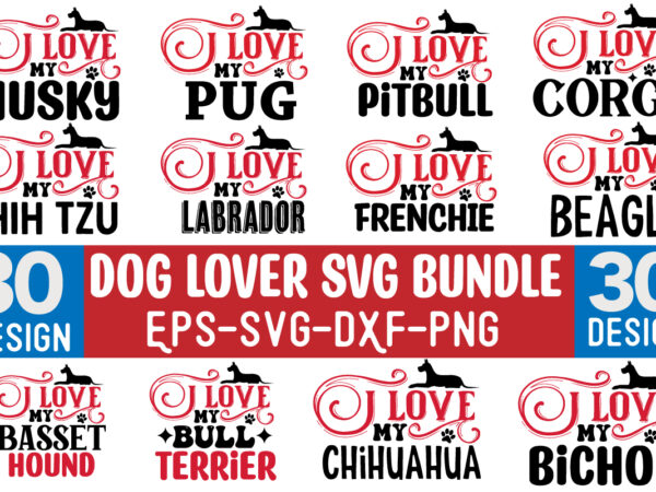 Dog lover svg design bundle