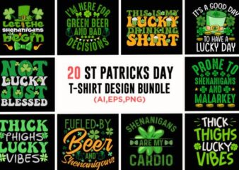 St Patricks Day t-shirt design bundle,Let The Shenanigans Begin, St. Patrick’s Day svg, Funny St. Patrick’s Day, Kids St. Patrick’s Day, St Patrick’s Day, Sublimation, St Patrick’s Day SVG, St