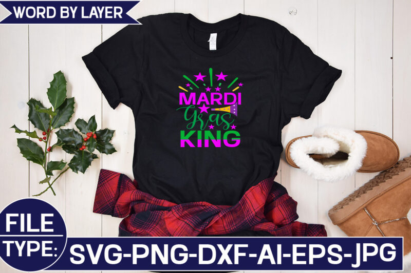 Mardi Gras King SVG Cut File