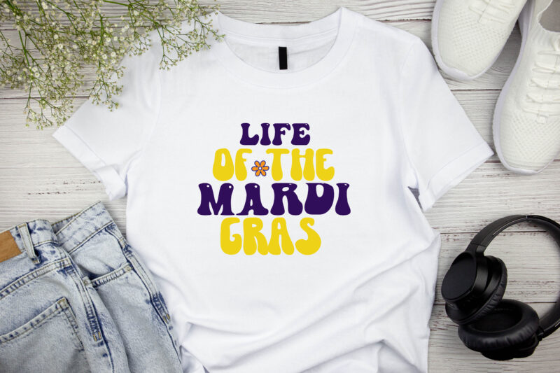 Life Of The Mardi Gras RETRO DESIGN