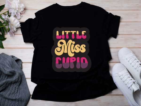 Little miss cupid t-shirt design