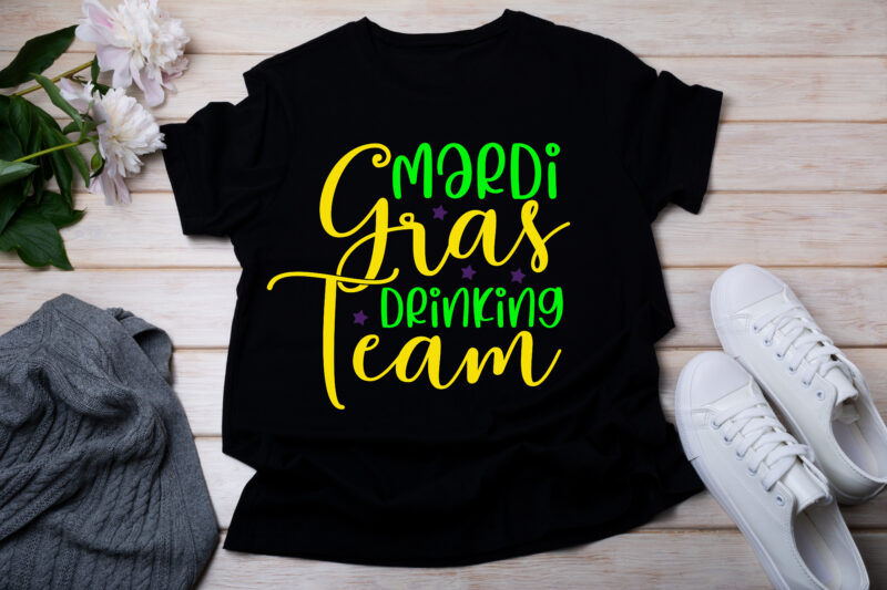 Mardi Gras Drinking Team T-SHIRT DESIGN