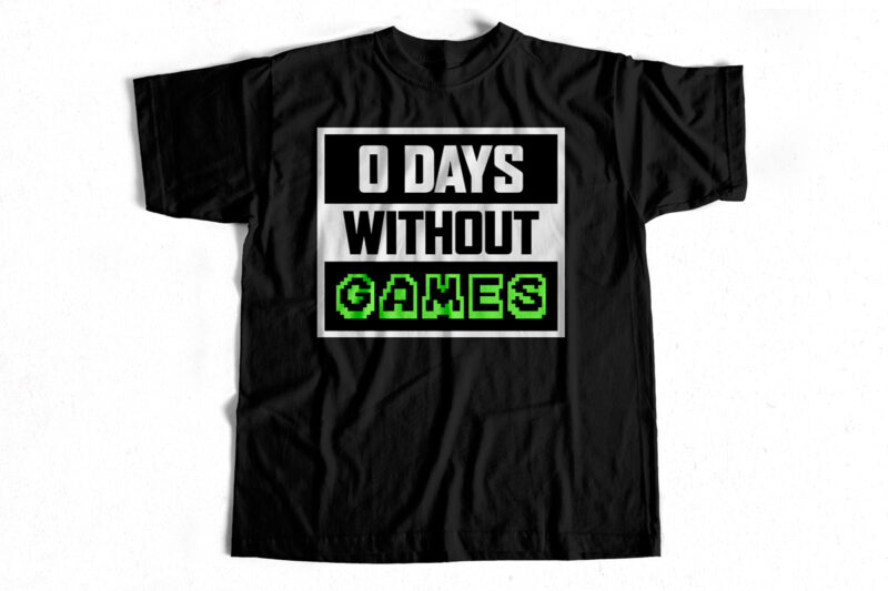 Top Selling Gaming T-Shirt Design Bundle, Gamer Designs, Gaming, Trendy Gaming T-Shirt Designs