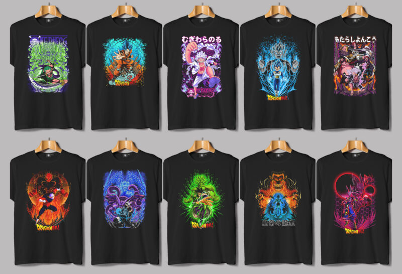 Best Anime T-shirt Design Bundle - part 8 - Buy t-shirt designs