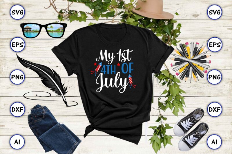 My 1st 4th of july,4th of July Bundle SVG, 4th of July shirt,t-shirt, 4th July svg, 4th July t-shirt design, 4th July party t-shirt, matching 4th July shirts,4th July, Happy