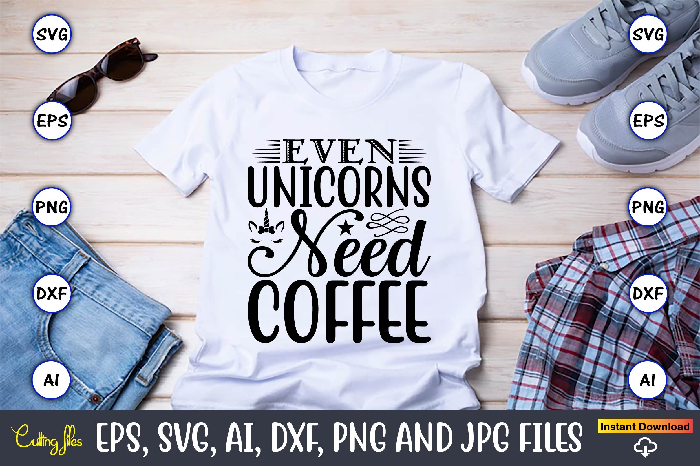 Even unicorns need coffee,unicorn,unicorn t-shirt, unicorn design