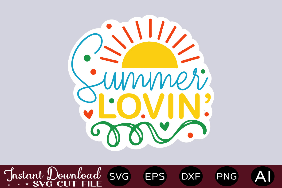 Summer Lovin t shirt design,Mega png sticker bundle, affirmation ...