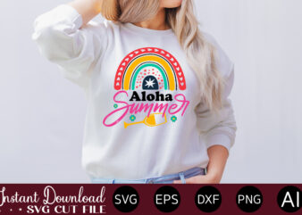 Aloha Summer t-shirt design,Summer Cut Files, Cricut Cut Files, Silhouette Files, Summer Svg, Summer Quote Svg, Summer Saying Svg, Summer Svg Designs, Hello Summer Svg Summer Vacation SVG Bundle, Adventure