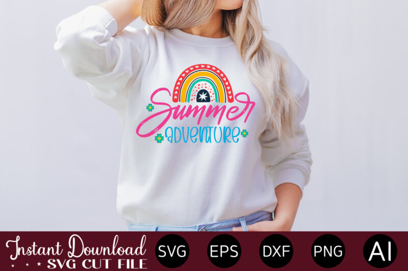 Summer Adventure t-shirt design,Summer Cut Files, Cricut Cut Files, Silhouette Files, Summer Svg, Summer Quote Svg, Summer Saying Svg, Summer Svg Designs, Hello Summer Svg Summer Vacation SVG Bundle, Adventure