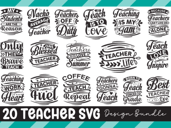 Teacher svg design bundle