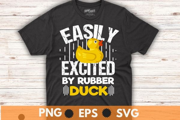Cute Duck In The Moon PNG & SVG Design For T-Shirts