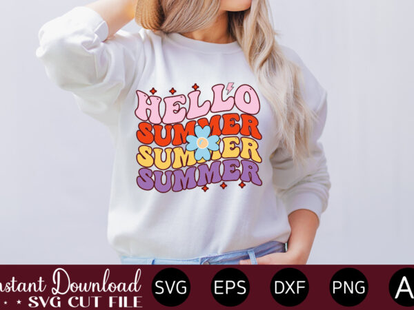 Hello summer t-shirt design,summer cut files, cricut cut files, silhouette files, summer svg, summer quote svg, summer saying svg, summer svg designs, hello summer svg summer vacation svg bundle, adventure