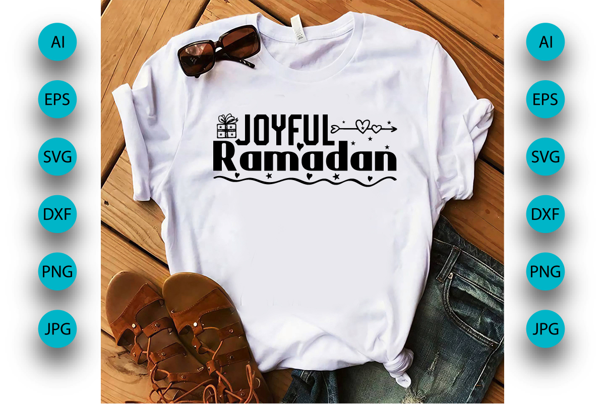 Joyful Ramadan Ramadan Kareem T Shirt Design Ramadan Mubarak T Shirt