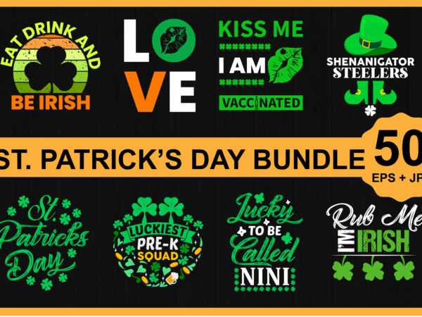 St.patrick’s day shirt bundle print template, lucky charms, irish, everyone has a little luck typography design shirt print template, typography design for shirt, mugs, iron, glass, stickers, hoodies, pillows, phone