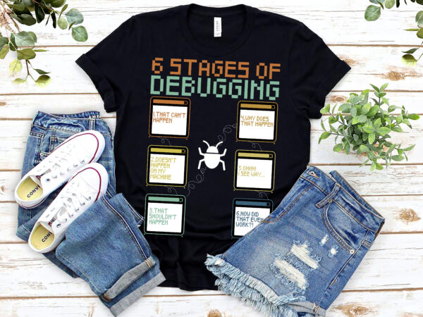 6 stages of debugging full stack coder software developer nl 0603