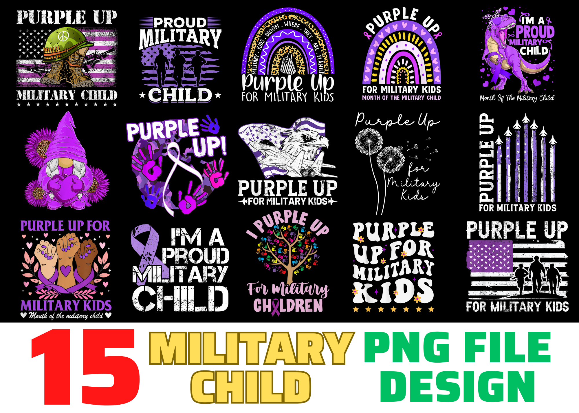 15 Military Child shirt Designs Bundle For Commercial Use, Military ...