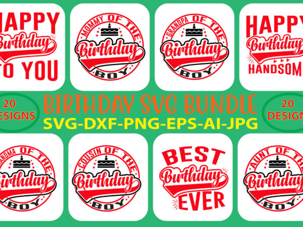 Birthday svg bundle, vintage birthday svg bundle t shirt template