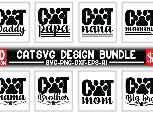 Cat svg design bundle