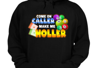 Bingo Lottery Game Lucky Players Come On Caller Make Me Holler NC 1403