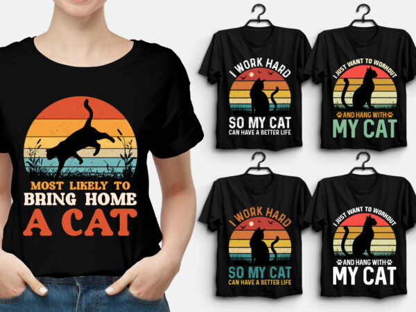 Cat t-shirt design