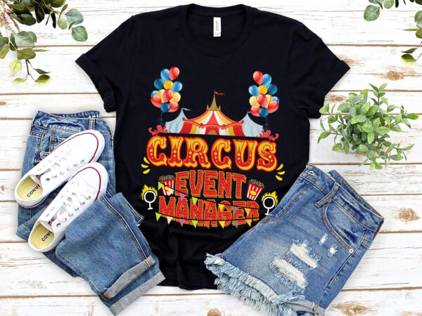 Circus staff circus themed party matching group colleague nl 0203 2 t shirt vector file