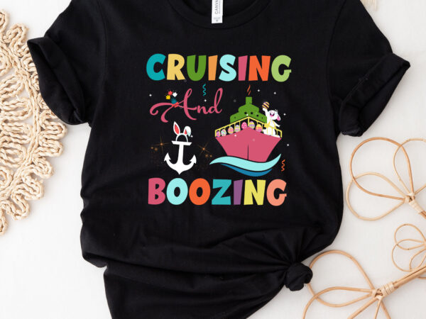Cruising and boozing funny easter day cruise squad nc 0103 t shirt vector file