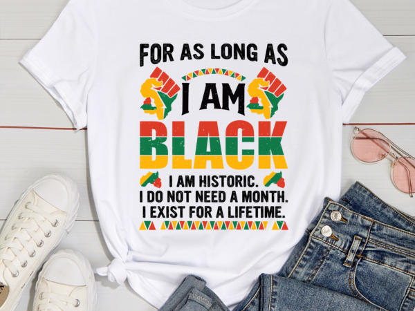 Dh juneteenth shirt, for as long as i am black shirt, black history shirt, black pride shirt, free-ish 1865 1 t shirt vector illustration