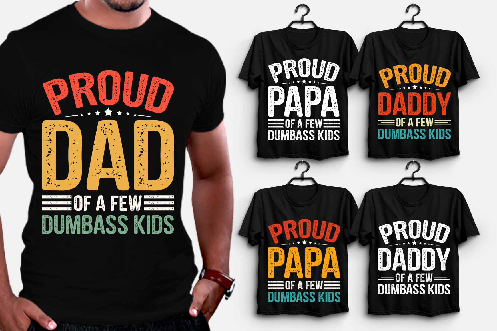 Proud Dad Papa Daddy T Shirt Design Best Dad T Shirt Design Super Dad