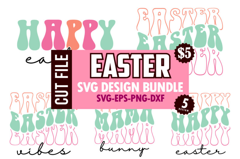 Easter SVG Bundle, Happy Easter SVG, Easter Bunny SVG, Easter Hunting Squad svg, Easter Shirts, Easter for Kids, Cut File Cricut, Silhouette