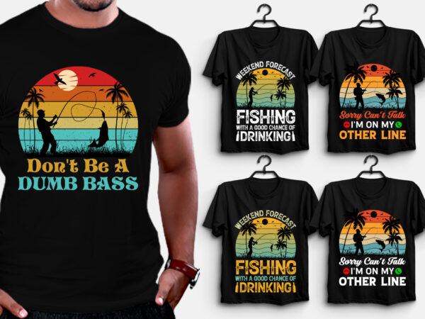 Fishing Sunset Vintage T-Shirt Design,Fishing,Fishing TShirt