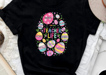 Funny Easter Eggs Teach Love Teacher Life Lunch Lady Easter Day NC 1103 t shirt graphic design