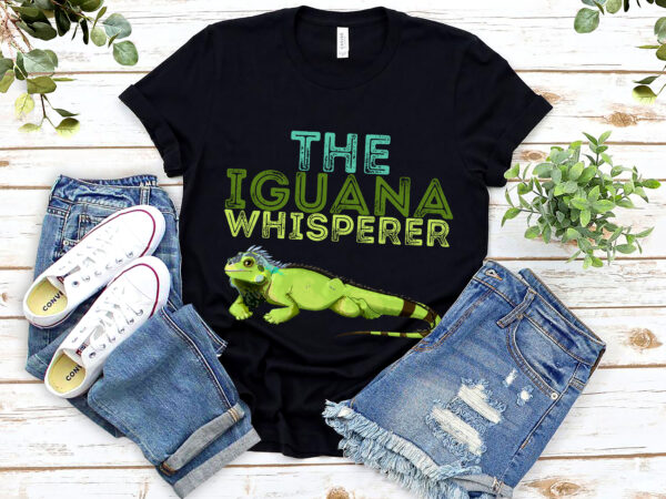 Funny iguana reptile lovers the iguana whisperer herpetology nl 0303 t shirt graphic design