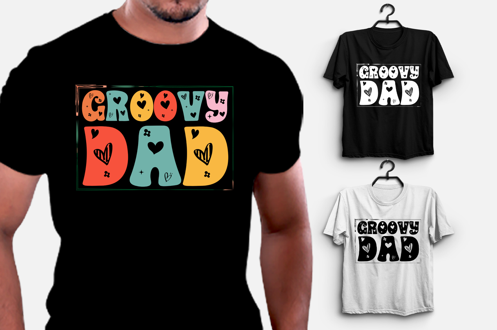 Groovy Dad T-Shirt Design,dad T-shirt Design, Best Dad T Shirt Design ...