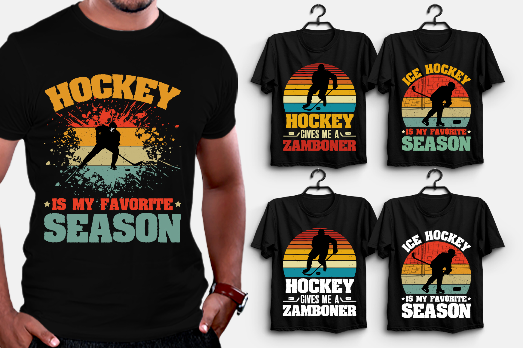 Hockey T-Shirt Design PNG SVG EPS,Hockey,Hockey TShirt,Hockey TShirt ...