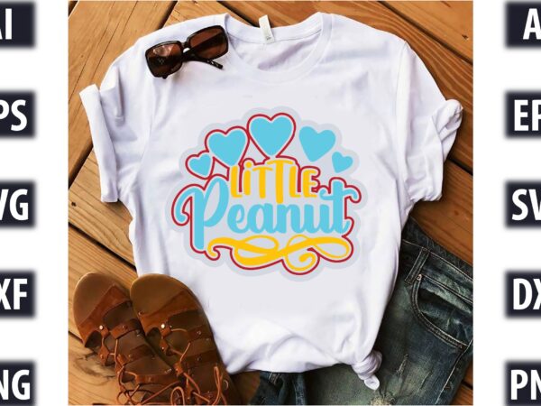 Little peanut t shirt vector graphic