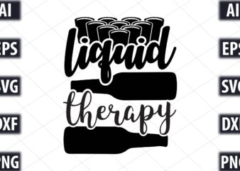 liquid therapy t shirt vector graphic