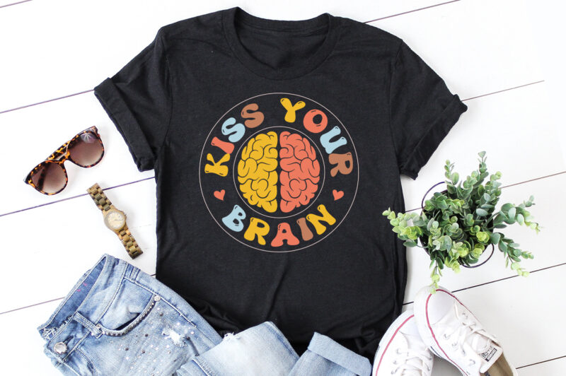 Kiss Your Brain T Shirt Design Buy T Shirt Designs