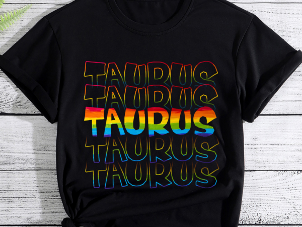 Lgbtq pride zodiac taurus t shirt vector graphic