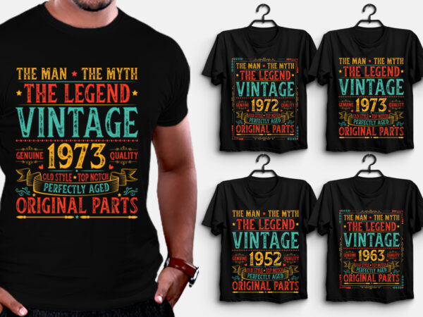 Legend vintage birthday t-shirt design