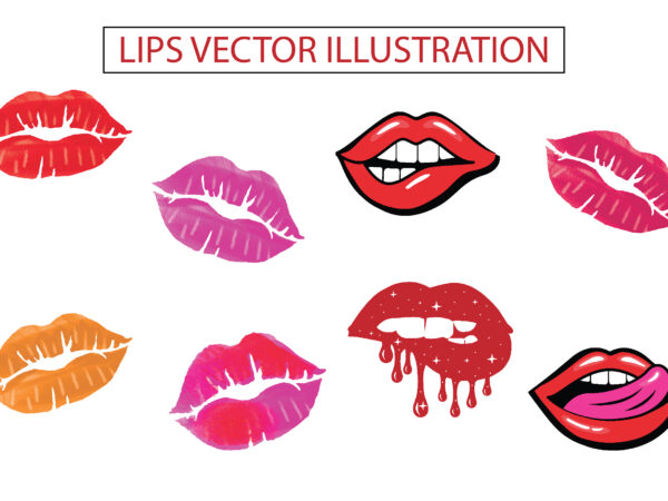 Lips vector illustration