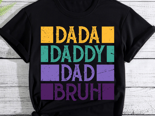 Mens mens dada daddy dad bruh funny dad t-shirt-2