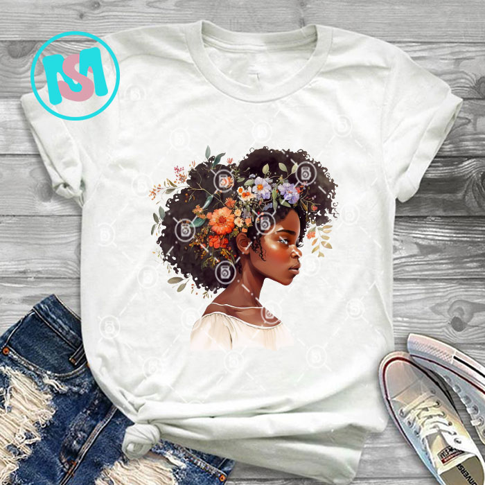 Afro Black Girl bundle, Black Queen PNG, Queen PNG