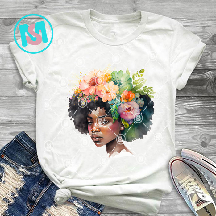 Afro Black Girl bundle, Black Queen PNG, Queen PNG