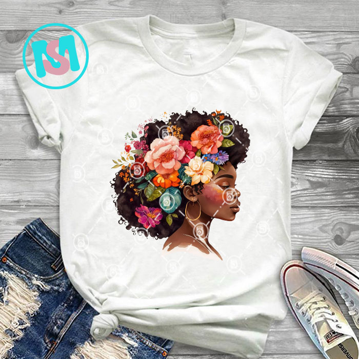 Afro Black Girl bundle, Black Queen PNG, Queen PNG